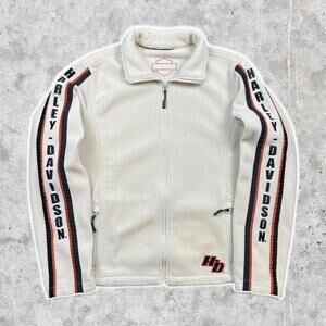 2000's Harley-Davidson Spellout Sleeve Hit Graphic Zip Up Fleece